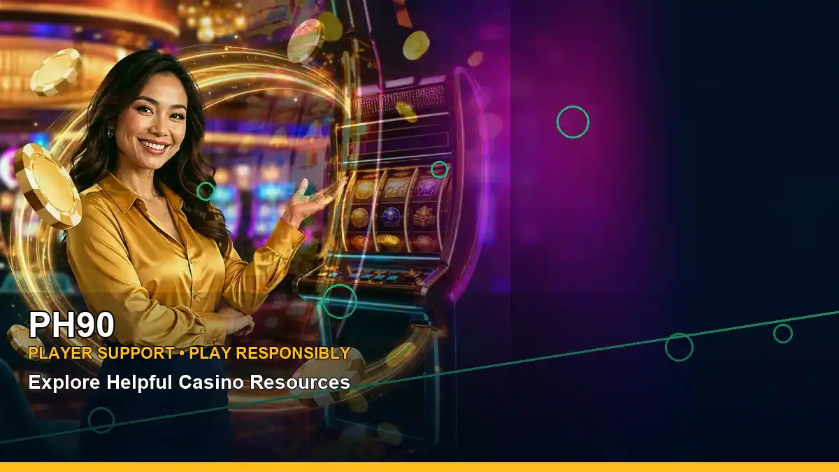 PH90 mobile casino interface highlighting Piggy Gold access and wallet features for Philippine players
